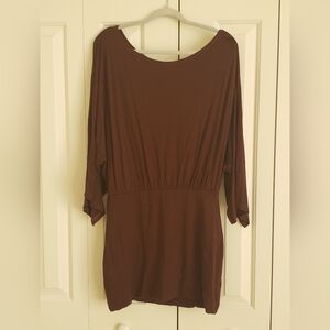 Brown T-Shirt Dress